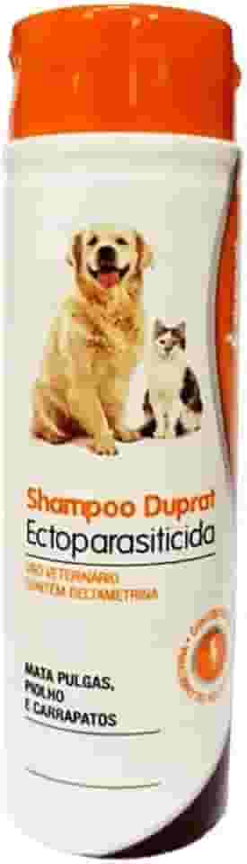 SHAMPOO DUPRAT - ECTOPARASITICIDA CONTRA PULGAS, PIOLHOS E CARRAPATOS - 230ML