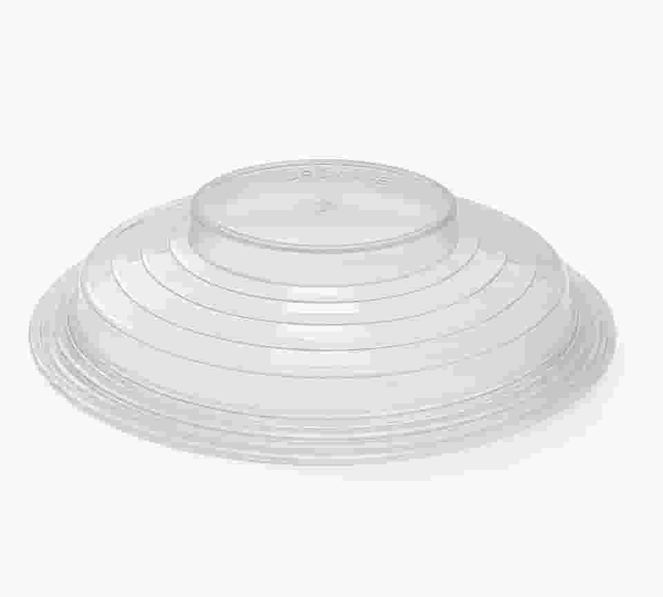 Tampa Para Microondas Protetora de Alimentos 25,7 cm Pode Ser Usado Com Prato de Comida Incolor Produzido com Plástico Livre de BPA Reutilizável Premium