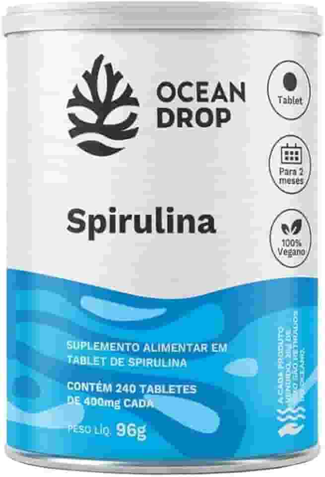 Spirulina 240 Tabletes cada - Ocean Drop