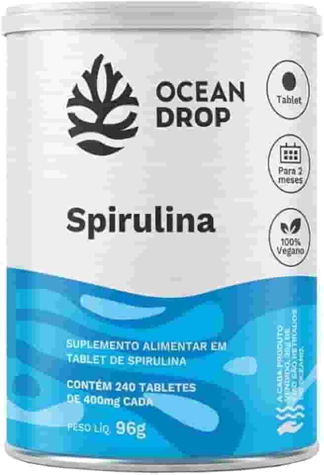 Spirulina 240 Tabletes cada - Ocean Drop