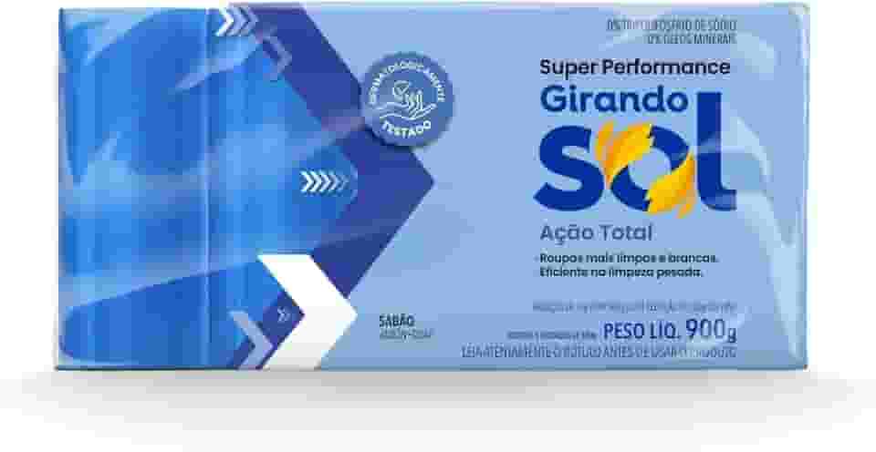 Girando Sol Sabão Em Barra Azul 1Kg