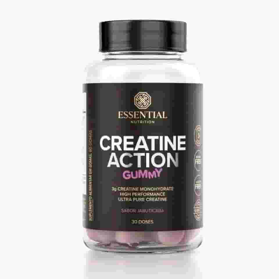 Creatine Action Gummy Jabuticaba Essential Nutrition 60 Gomas