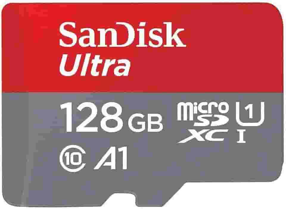 Cartão de Memória SanDisk Micro SD, 128Gb