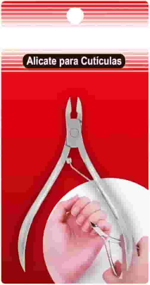 Alicate de Cutículas Profissional, Aço Inoxidável, Cabo Ergonômico para Manicure e Pedicure