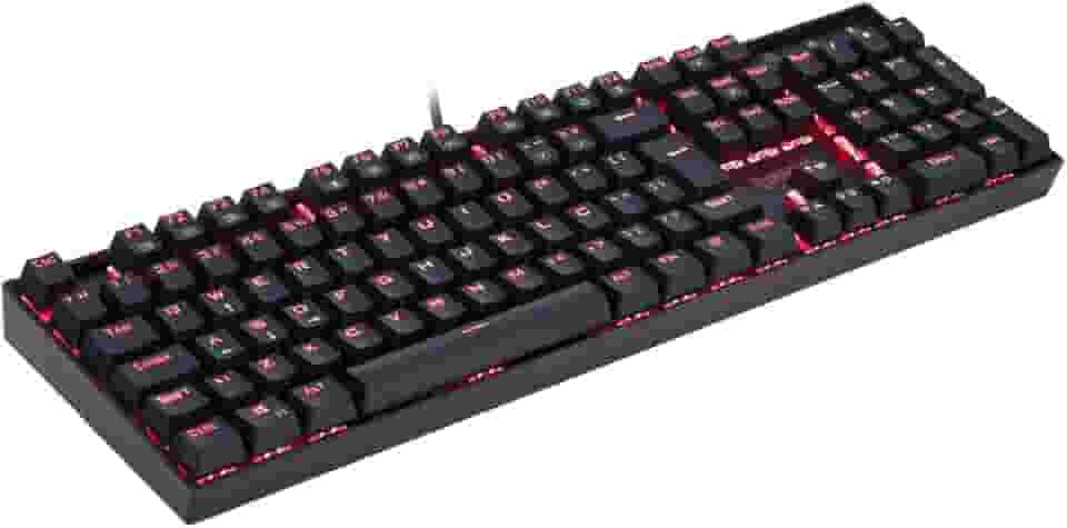Teclado Mecânico Gamer Redragon Kumara Single Color LED Vermelho Switch Vermelho K552-2