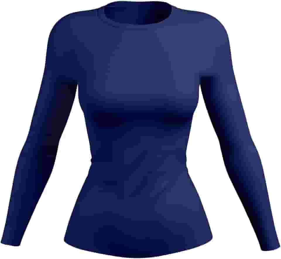Camisa Blusa Térmica Feminina Manga Longa Camiseta Segunda Pele Proteção Solar Fator UV 50+ F7NEWSTYLE