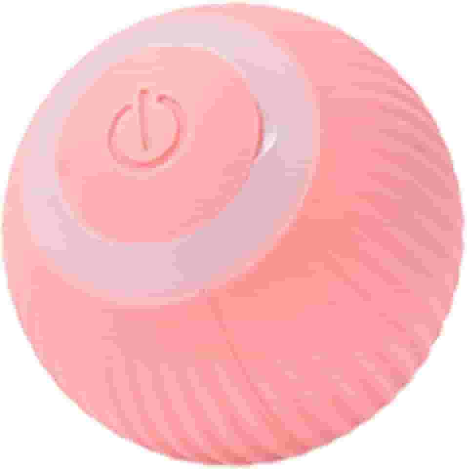 Littryee Brinquedo Inteligente Interativo Para Gatos - Elétrico, Rolagem Automática, Recarregável 360 Graus, Quicando, Engraçado - Rosa