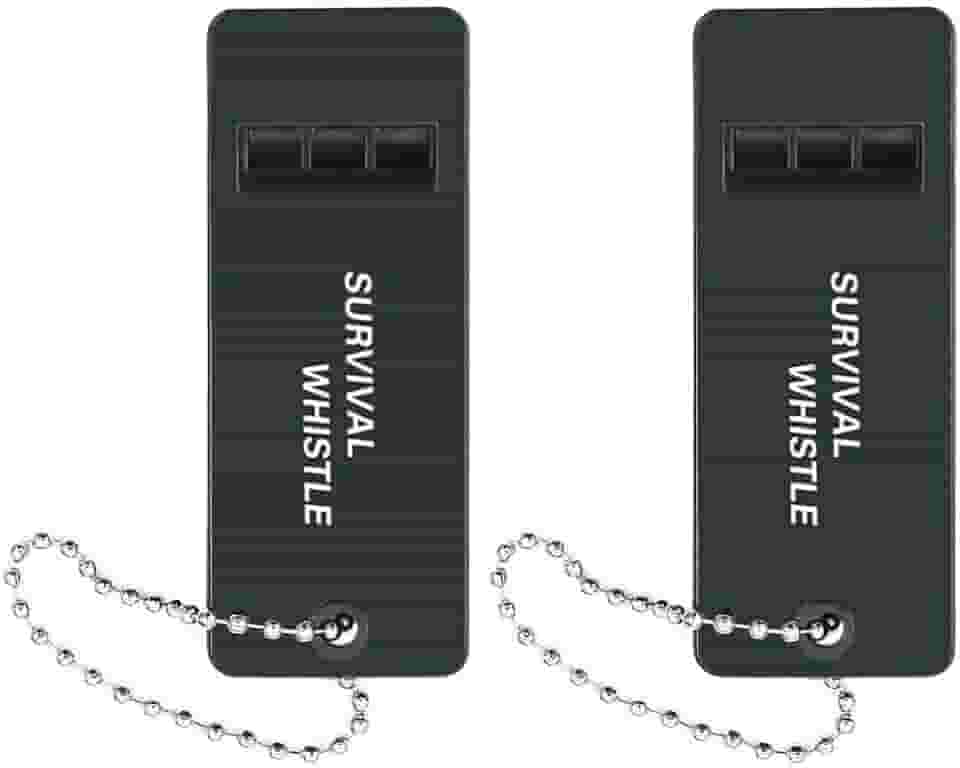 Apitos de emergência de 120 dB para professores, apito de autodefesa para mulheres, apito plano de sobrevivência de segurança para caminhadas de caiaque ao ar livre, apito alto com vários áudios para