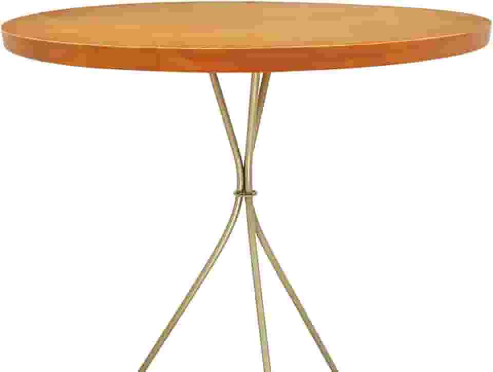 Tampo Envernizado Redondo Mesa Decoração Pinus 45cm Mesinha Bistrô