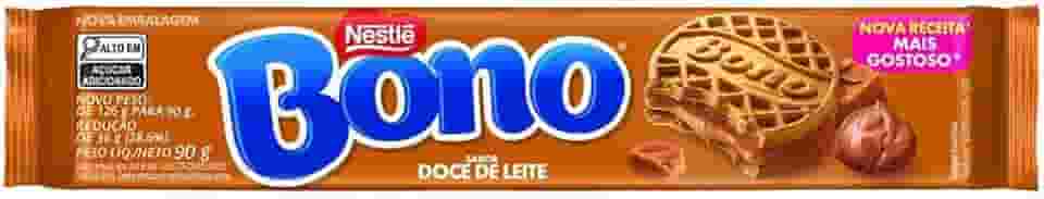 Biscoito Recheado Sabor Doce de Leite Bono 90g