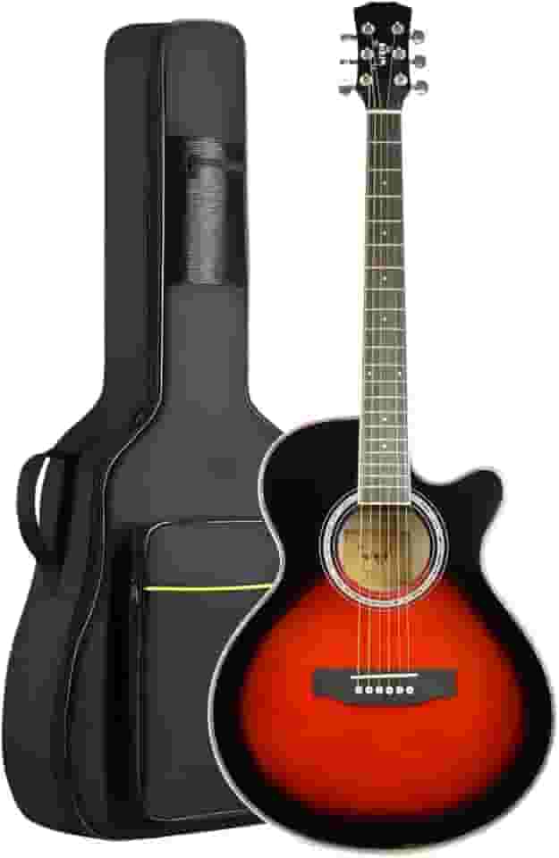 Violão Elétrico Bravo TF200 Aço Série Tuneful + Bag Luxo (RD - Red Burst)