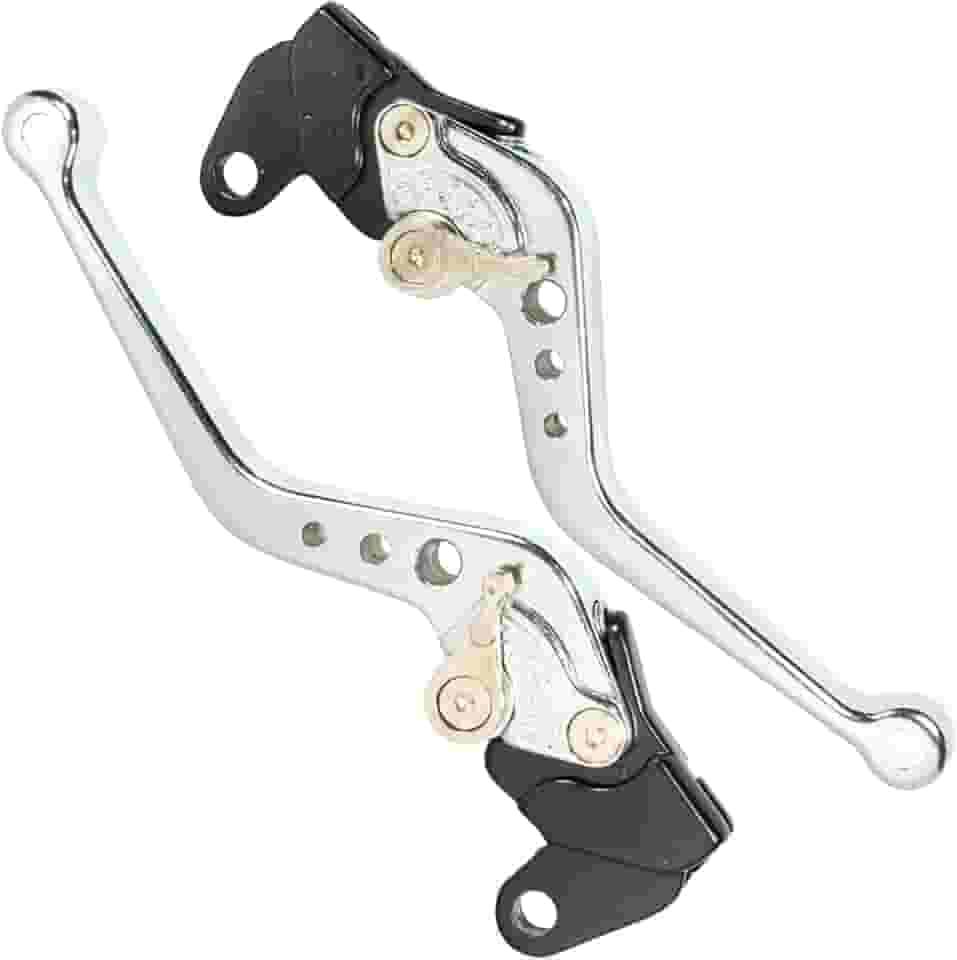 Manete de freio embreagem esportivo a tambor YBR125 Factor 2000 a 2016 par (Cromado)