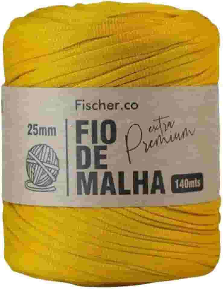 Fio de Malha Extra Premium Fischer 25mm x Rolo com 140m (24 MOSTARDA)