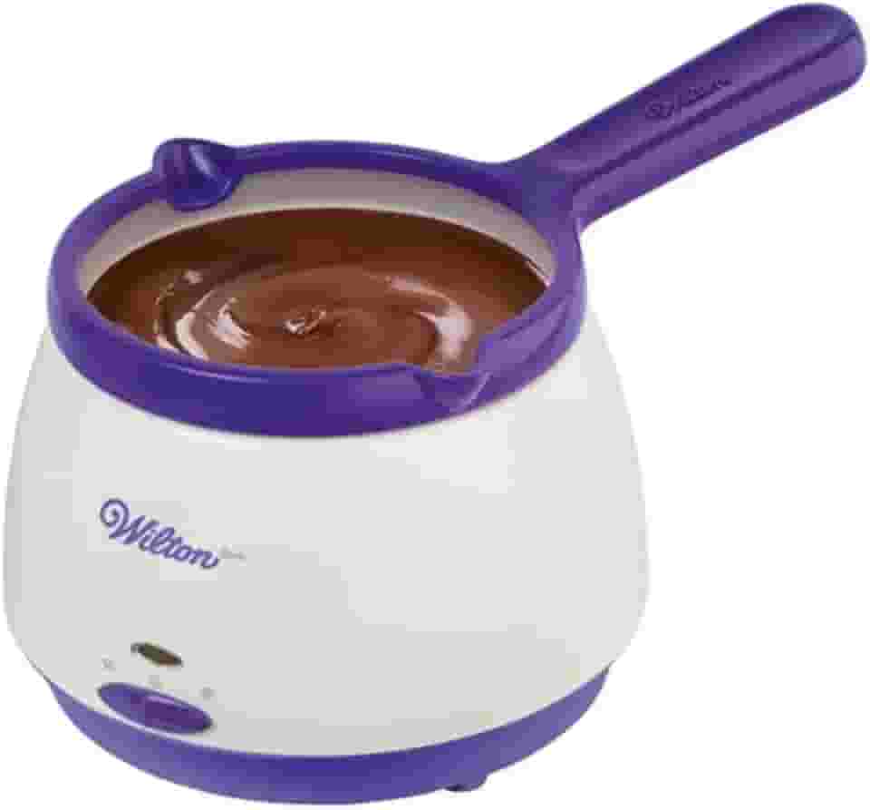 Wilton Panela de derretimento de doces, perfeita para mergulhar, regar e decorar morangos, bolinhos e outras guloseimas, capacidade de 2,5 xícaras, embalagem pode variar