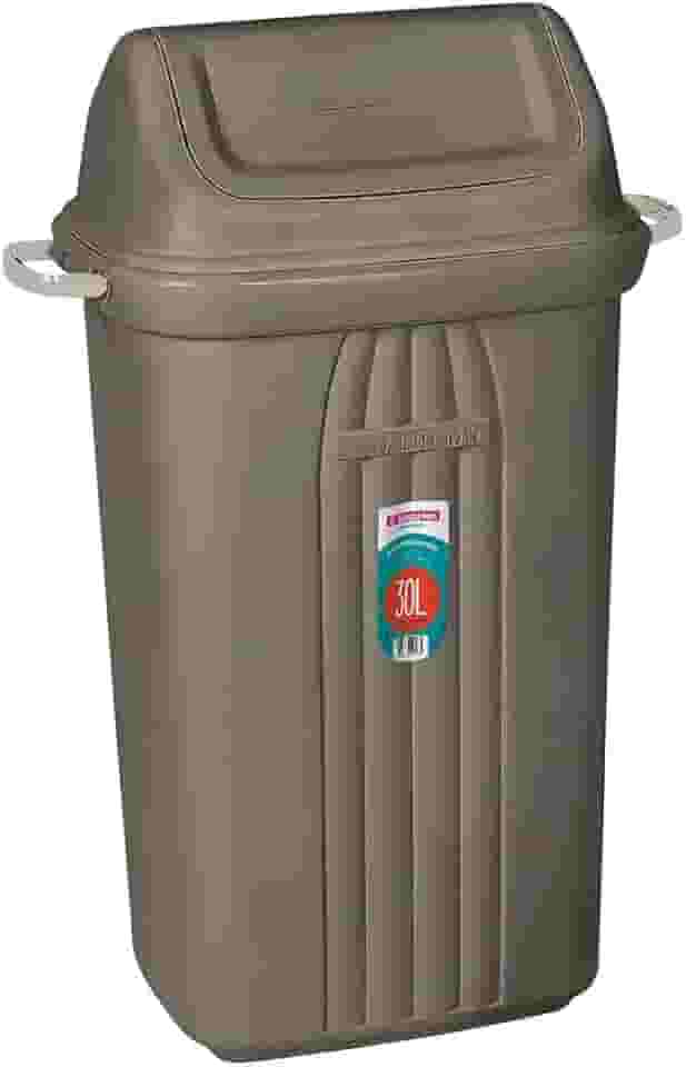 Sanremo - Lixeira Plástica Basculante de 30 Litros, Linha Casablanca