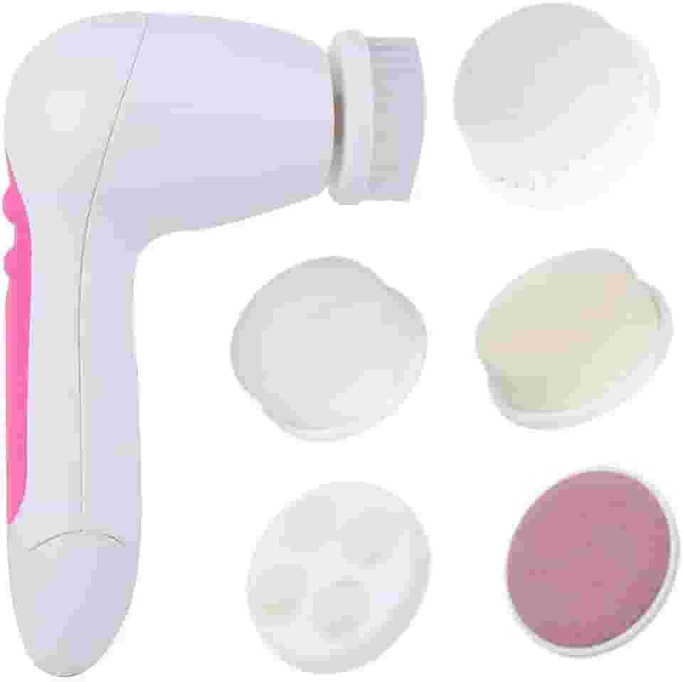5 em 1 Instrumento de Limpeza de Rosto Elétrico, Multi-funcional Pore Cleaner Escova de Limpeza Facial para Limpeza Profunda Esfoliante Removendo Cravo Massageador Purificador de Rosto