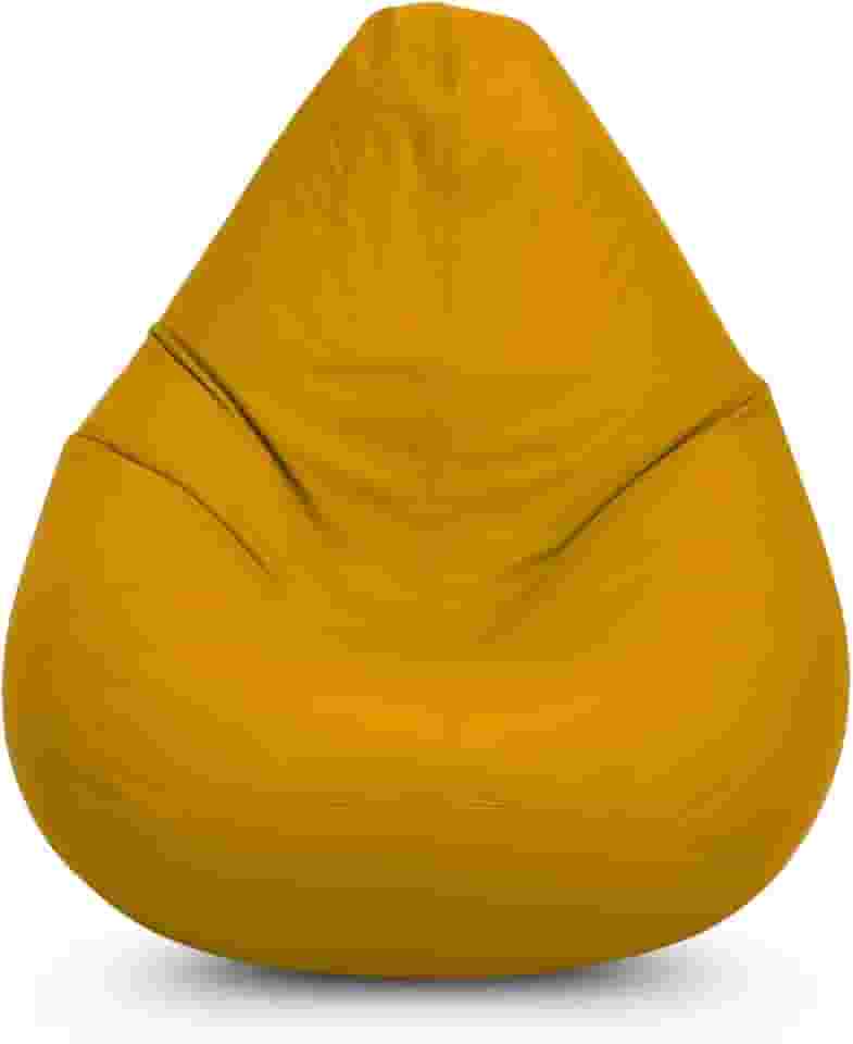 Puff Pera Vazio Gigante Eventos Decoração Quarto Sala Almofadão Conforto (Amarelo)