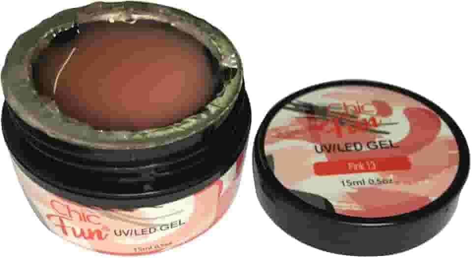 Acrigel Fibra de Gel LED UV para Alongamento de Unhas, 15g, Chic & Fun (Pink 13, x 1un)