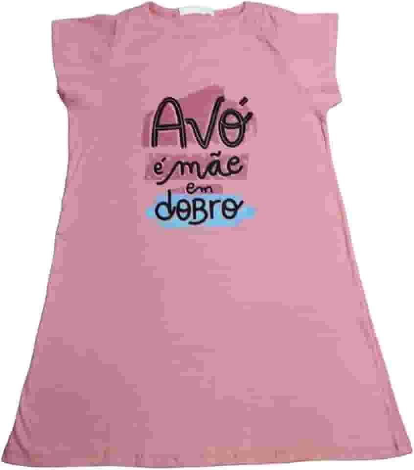 Camisola Feminina com Estampa 'Avó É Mãe Em Dobro', Tamanhos P, M, G, GG