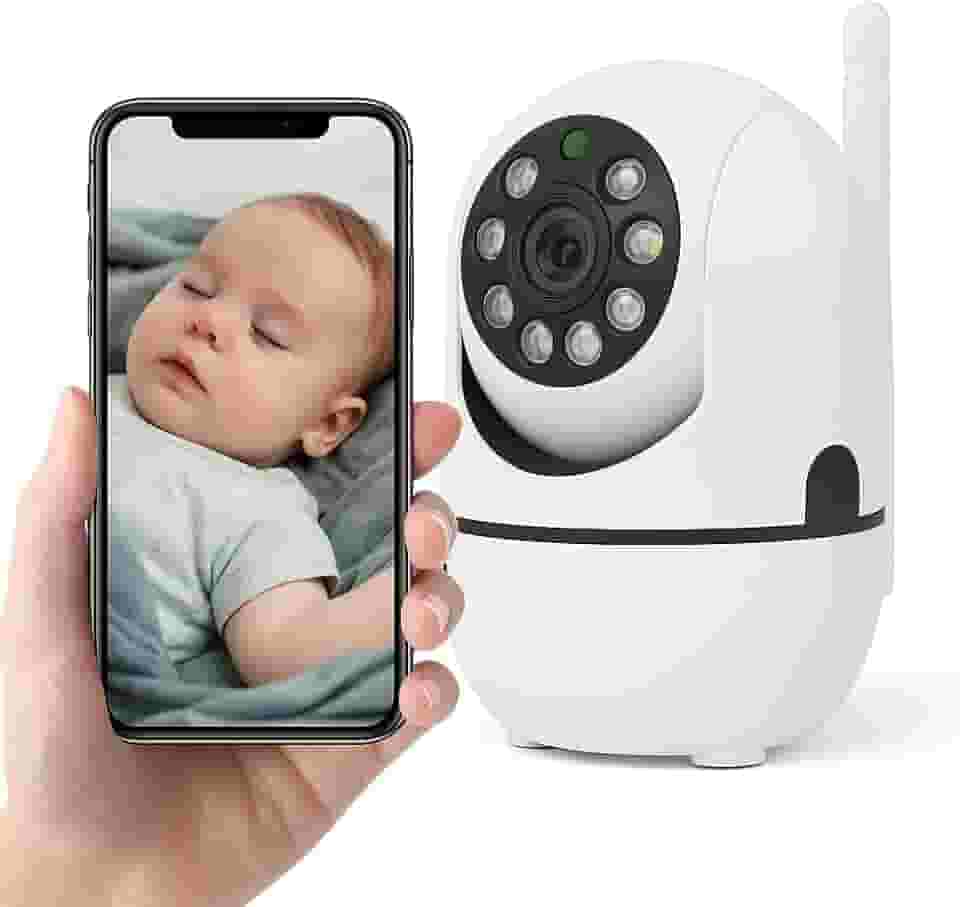 Babá Eletrônica Wi-Fi com Câmera HD, Visão Noturna e Áudio Bidirecional – Monitoramento pelo Celular – Ideal para Bebês, Idosos ou Pets
