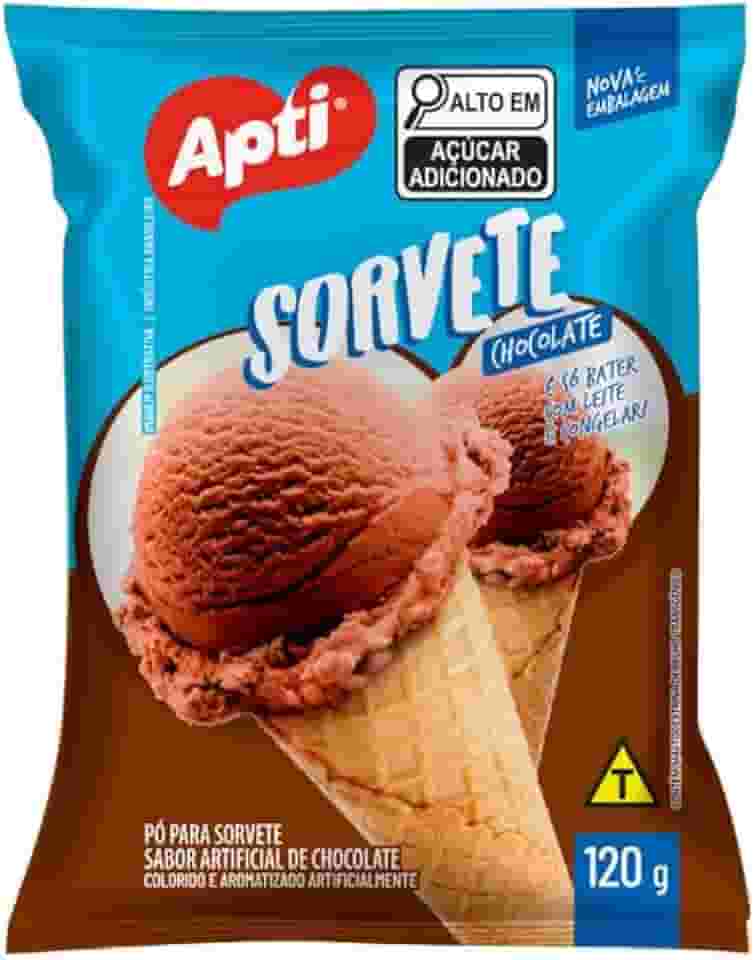 Pó para Sorvete Apti sabor Chocolate 120g
