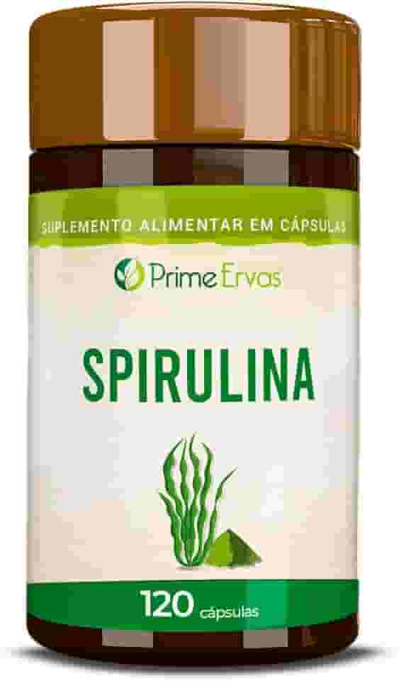 Spirulina 120 Cápsulas De 500mg Prime Ervas