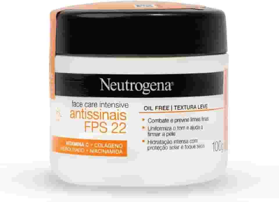 Neutrogena Hidratante Facial Antissinais Face Care Intensive FPS 22, 100g