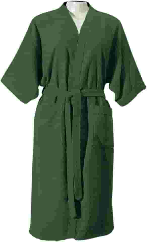 Roupão de Banho Adulto Felpudo, 100% Algodão, Manga 3/4, Tamanho Único/36-44), Gramatura 270g/m², Macio e Absorvente