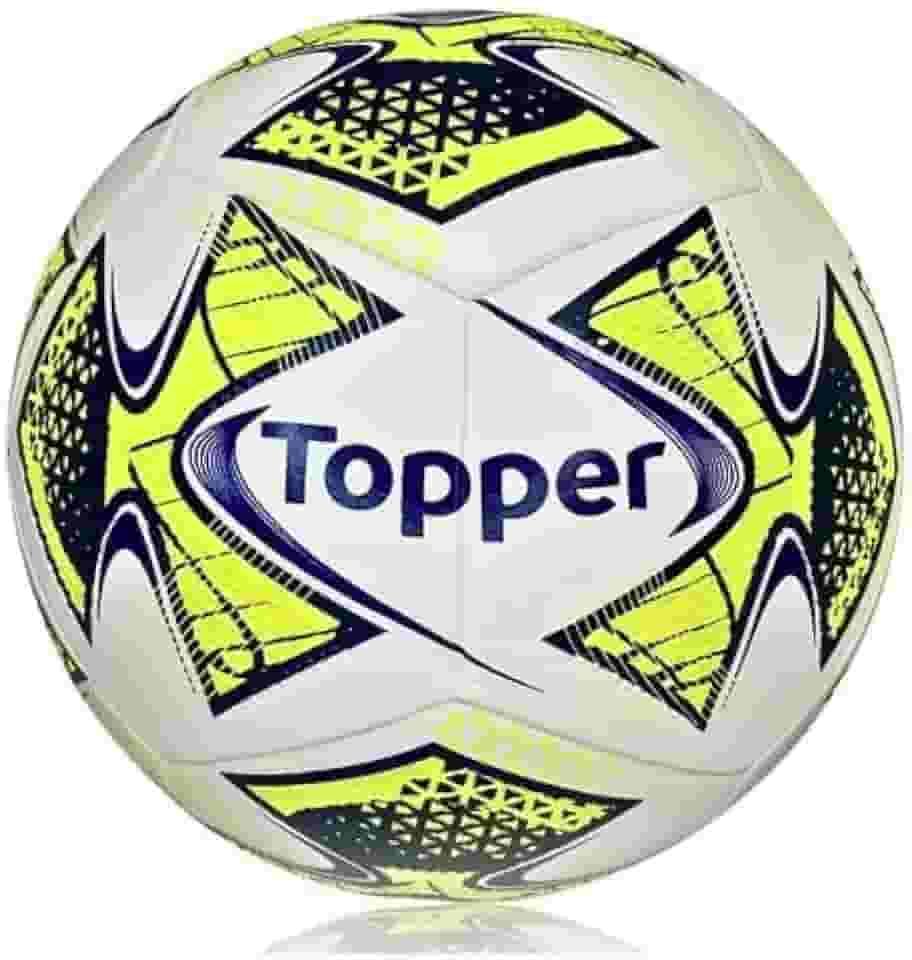 Bola de Futsal Topper 22 Pro Oficial, Costurada à Mão, Tamanho Nº 4, Uso Indoor, Adulto e Infantil, Futsal Society Treino e Jogo