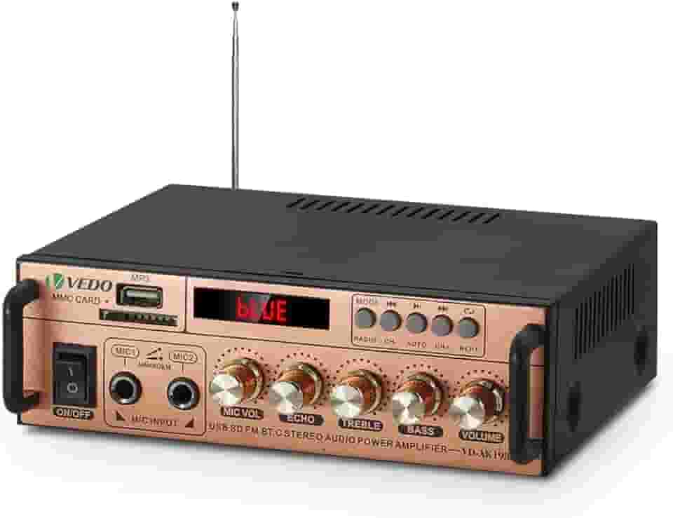 VD-AK198E Blue-tooth Car Home 12v/220v Power Amplifier Blue-toothreceiver Digital Amplifier Two Extension For Karaoke Home Theater