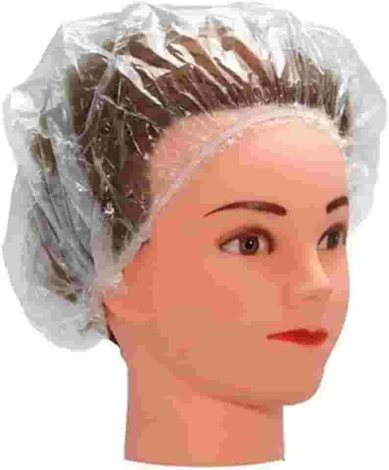 Touca Plástica Descartável para Banho Pacote com 50 Unidades, Santa Clara