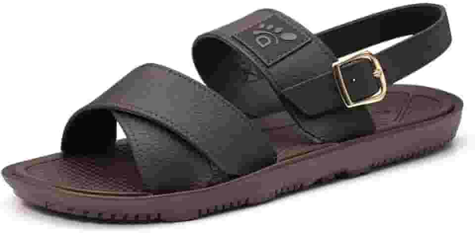 Sandália Masculina Ajustável Ortopédica Leve Palmilha Confortável Macia Antiderrapante Borracha Vulcanizada