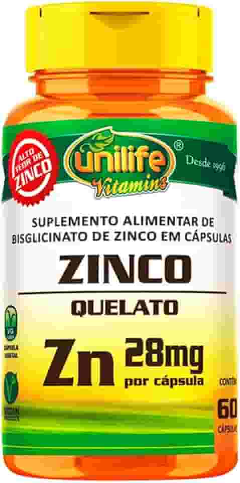 Zinco Quelato cápsulas 60 cápsulas Unilife