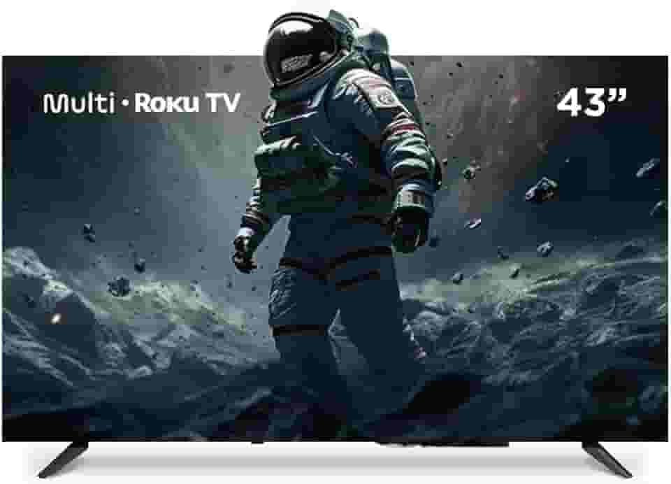 Multi Roku TV 43" Smart DLED Wi-fi 3 HDMI Compatível com Alexa e Google Home - TL056M