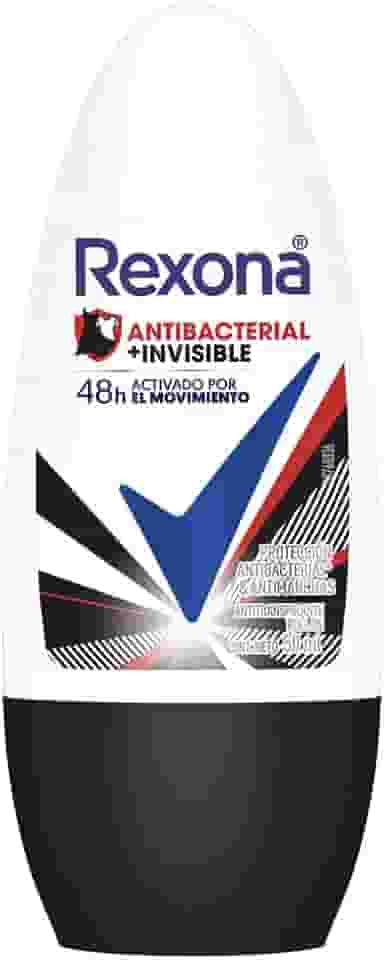 Rexona Desodorante Antitranspirante Feminino Rollon Antibacterial+Invisible 50Ml (A Embalagem Pode Variar)