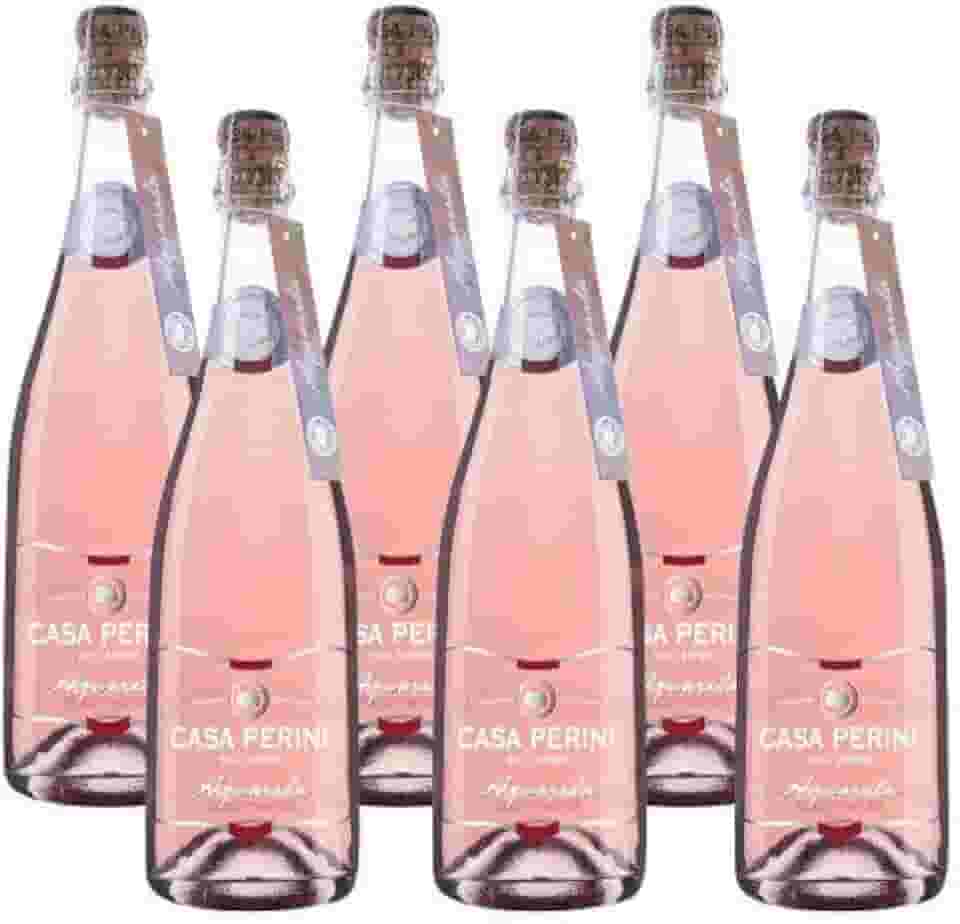 Kit 6 unidades Espumante Casa Perini Moscatel Rosé Aquarela 750 ml