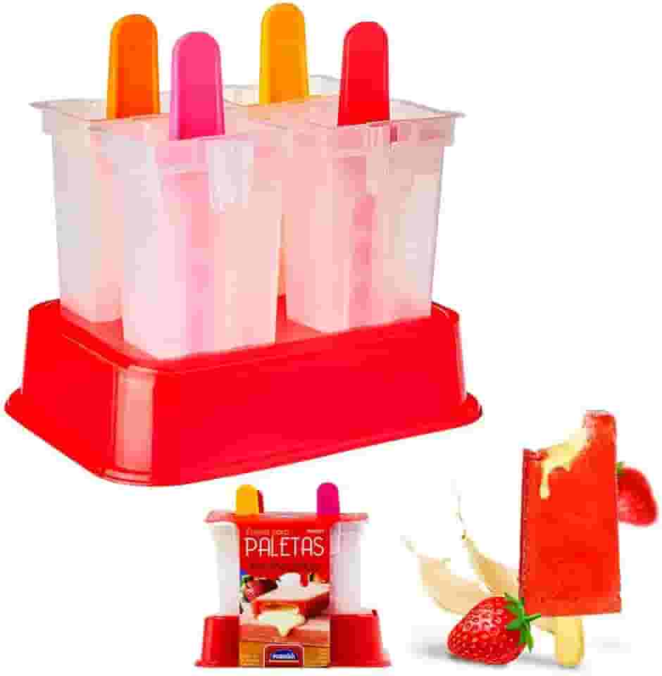 Conjunto de 4 Formas Paletas Recheadas Plasútil Multicor