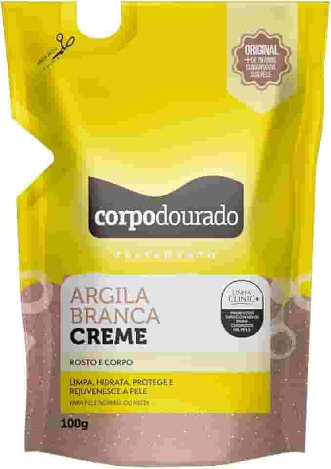 CORPO DOURADO ARGILA BRANCA CREME BISN 100GR