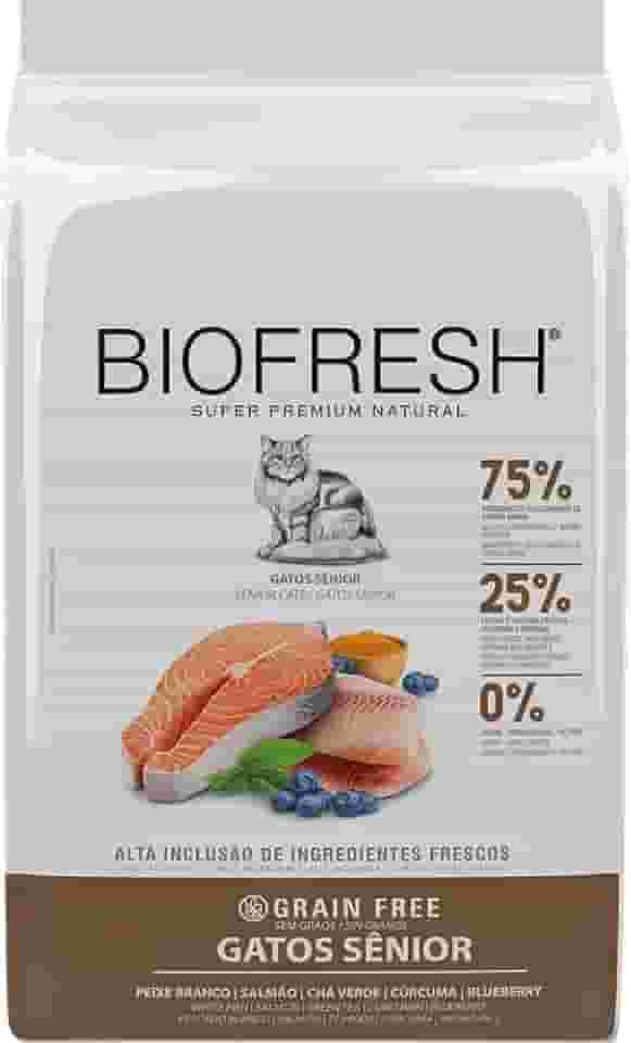 HERCOSUL Ração Biofresh Gatos Sênior Peixe Branco 7 5Kg