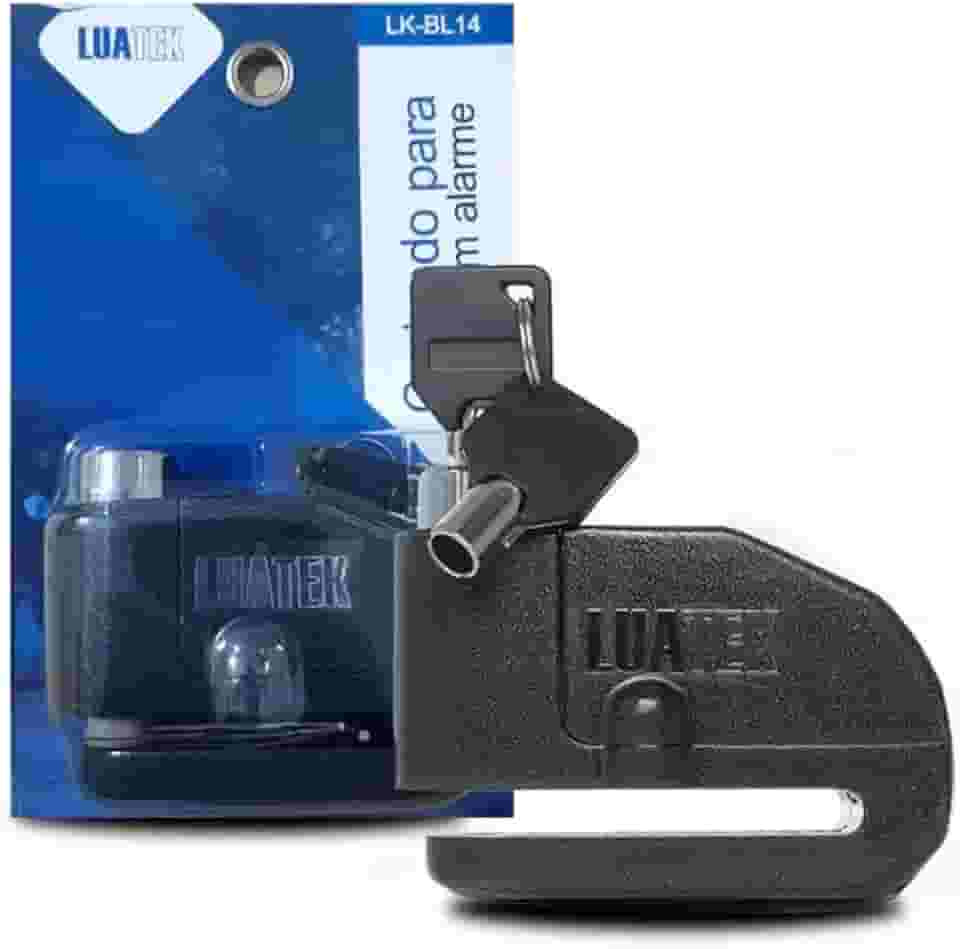 Cadeado Trava De Disco Com Alarme 110dB Para Moto E Bike – Trava Antifurto Reforçada À Prova D’água, Sensor De Movimento, Alta Segurança E Resistência Contra Cortes E Impactos