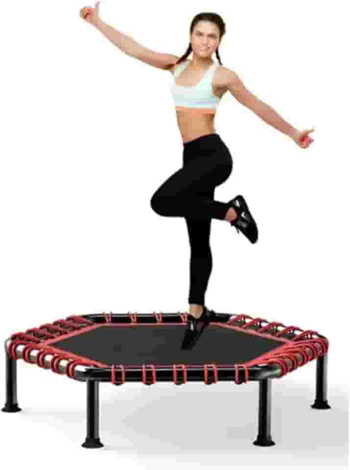 NOVEVE Jump Cama Elastica Academia Profissional Trampolim 250kg Rosa