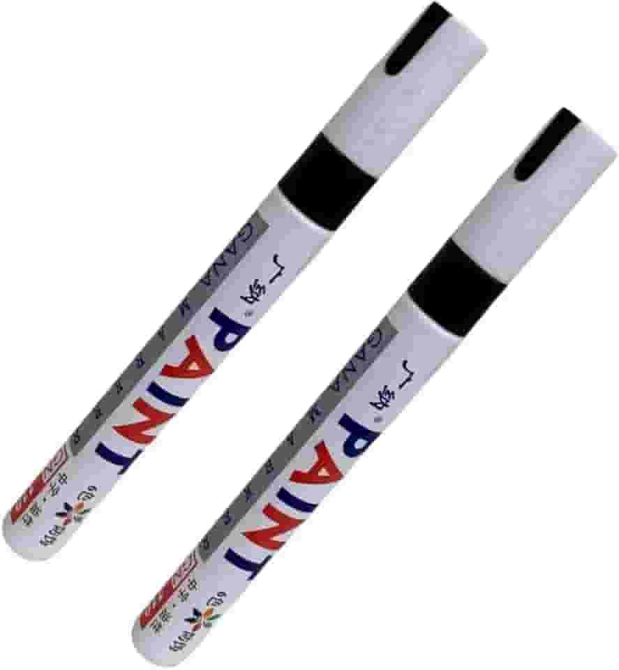 Kit 2 Canetas Reparadora Tira Risco Automóveis Carro Moto Caminhões Pintar e Retocar Pneu Azulejo e Tênis Uso Escolar Marca Texto