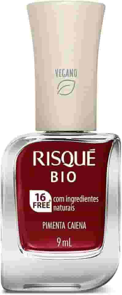 Risqué Esmalte Bio Vermelho Cremoso Pimenta Caiena 9Ml
