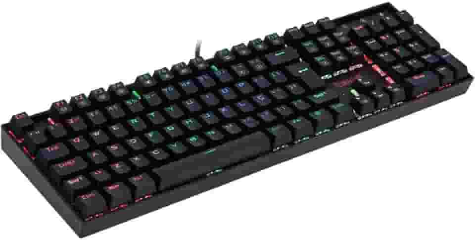 Redragon, Teclado Mecânico Gamer Mitra RGB (Switch Outemu Blue) - Preto