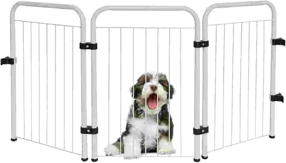 Cercado Pet Dobrável Portátil de Segurança Utility Branco