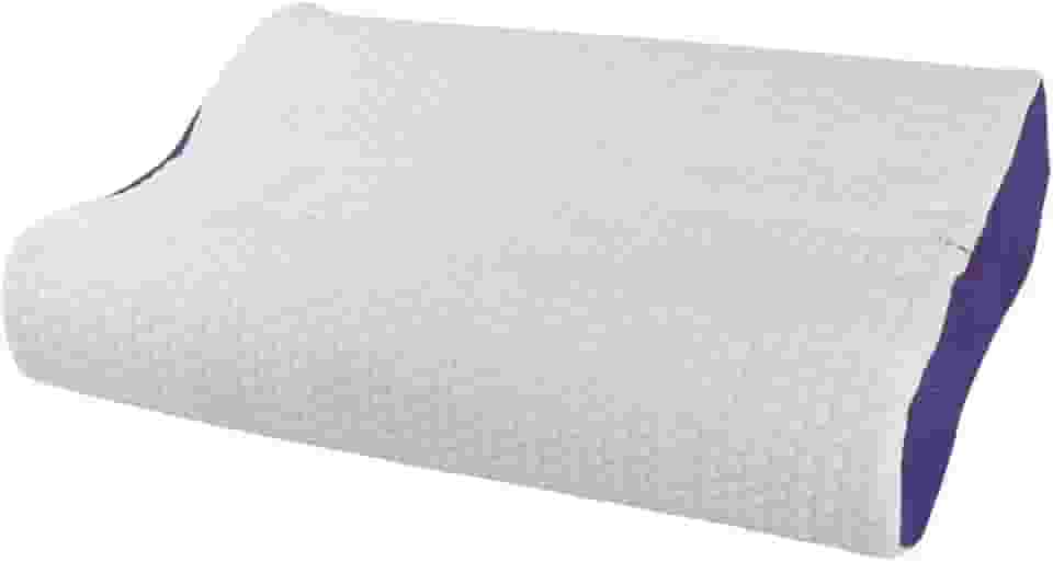 Travesseiro Nasa Cervical Ortopédico Viscoelástico Premium - Para Alivio de Dores Com Tecnologia Cool Gel - 35 x 51 cm - Dr. Coluna