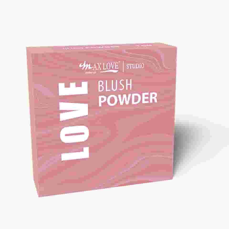 Blush Powder Max Love 104 10G - Alta Pigmentação Facial, Custo-Benefício e Fácil de Esfumar - Maquiagem Facial Vibrante