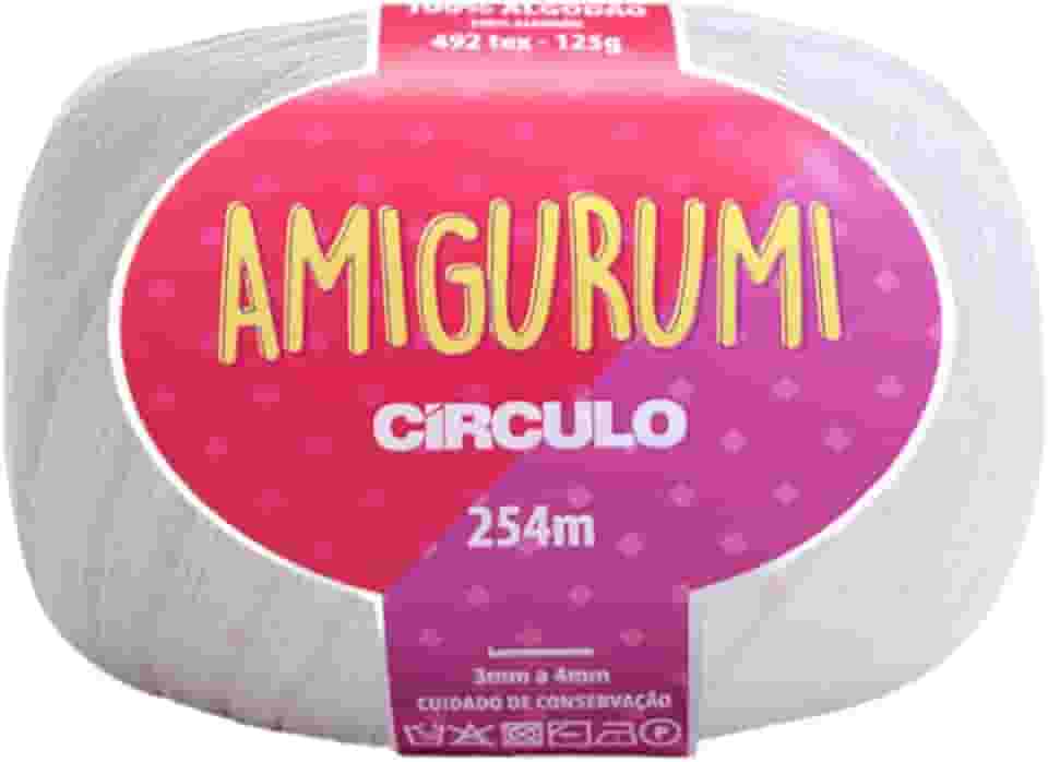 Fio Amigurumi Linha Novelo 254m 125g 8001 BRANCO