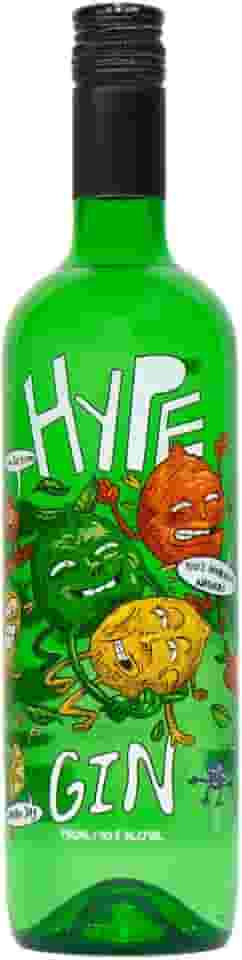 HYPE - London Dry Gin 750ml | Estilo Clássico com Toque Cítrico, Zero Extrato Artificial - Ouro no Mondial de Bruxelles - Sabor que é Puro Hype - Qualidade e Preço Justo