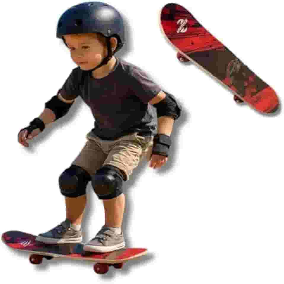 Skate pequeno para criancas, diversao e manobras, colorido e seguro, pequeno, divertido, forte, completo, perfeito, compacto - Cores sortidas